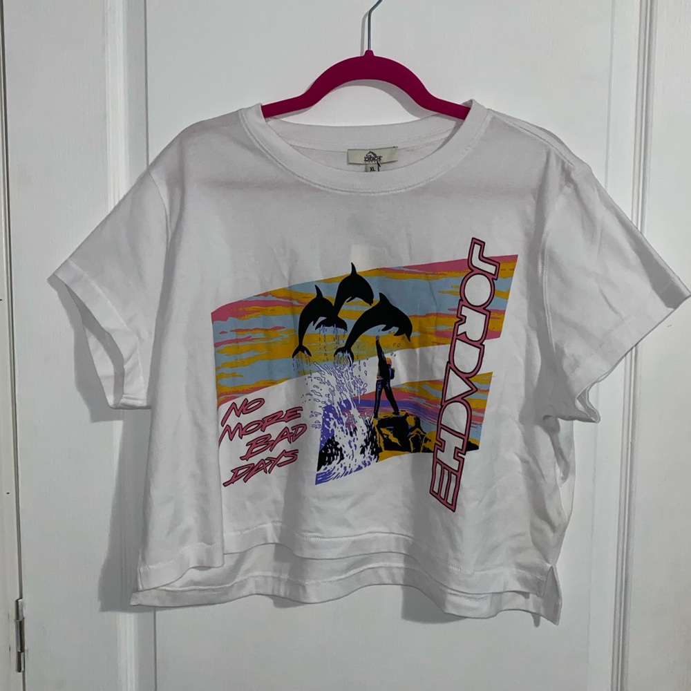 Jordache crop tee